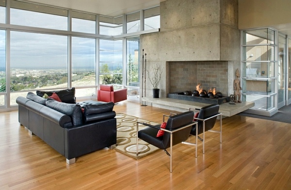 Gorgeous interior design ideas in Red-Black-White