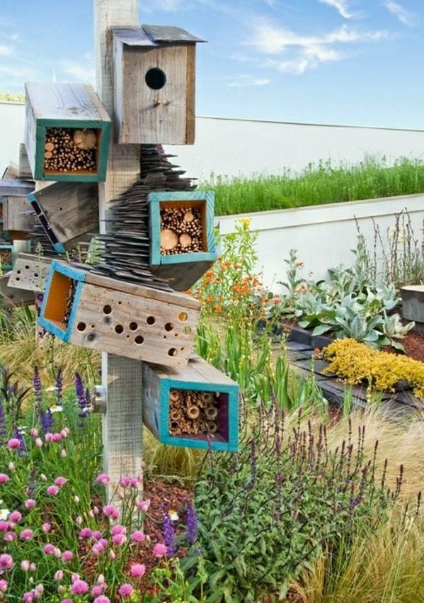 Bastelideen - Build bird house itself - DIY instructions and 40 ideas for you Bastelideen - Build bird house itself - DIY instructions and 40 ideas for you