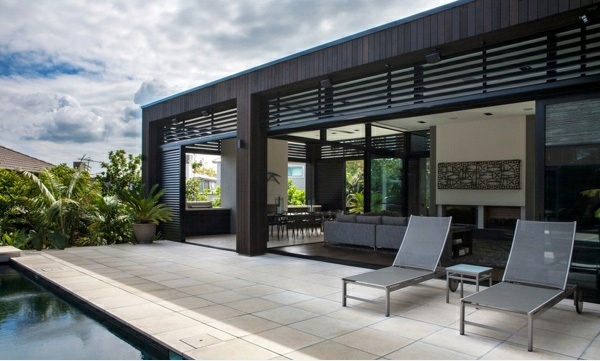 Modern house with sustainable design in New Zealand