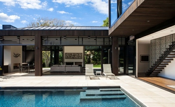 Modern house with sustainable design in New Zealand