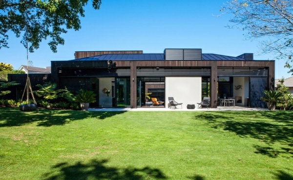 Modern house with sustainable design in New Zealand