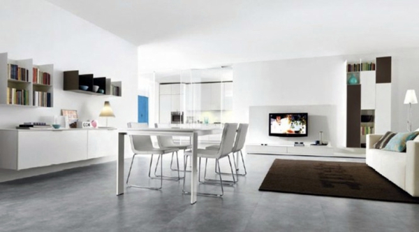 Attractive combination of living and dining room