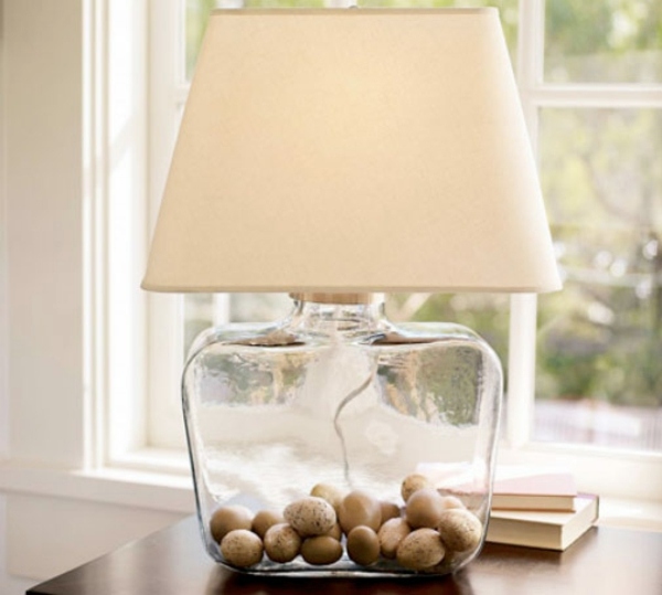DIY Lamp from Wine Bottles - creative decorating ideas