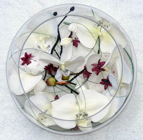 Dekoration - Elegant table decoration with orchid - tender and decoration: