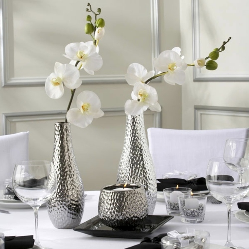 Elegant table decoration with orchid - tender and decoration: