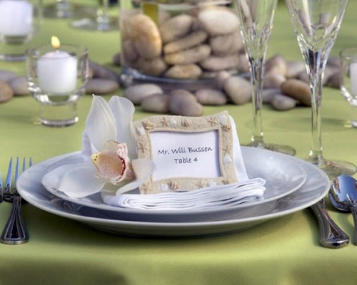 Elegant table decoration with orchid - tender and decoration: