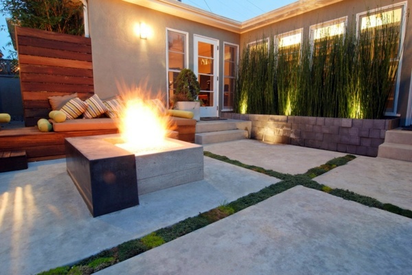 The lush privacy in the garden