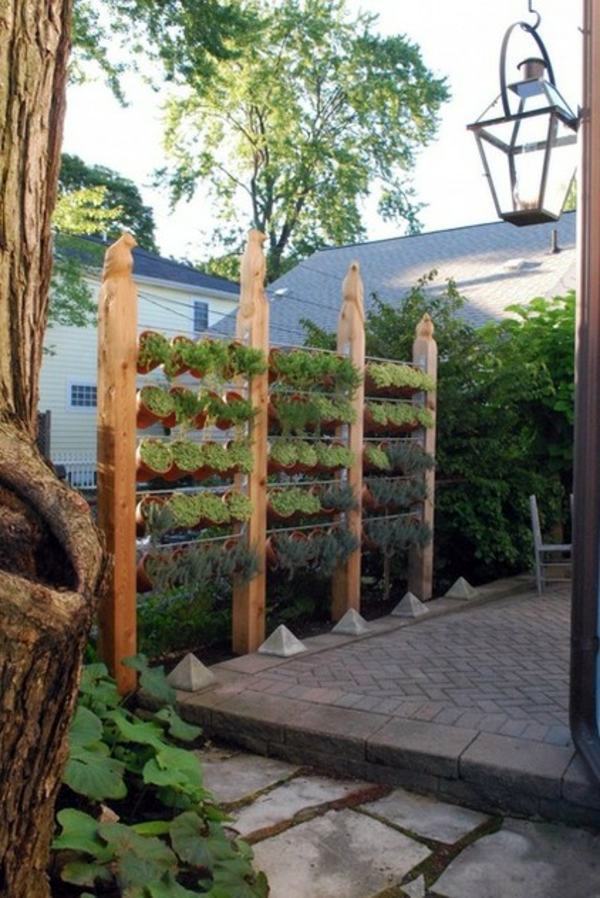The lush privacy in the garden