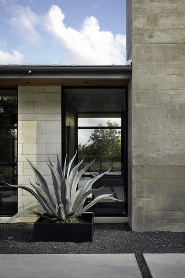The lush privacy in the garden