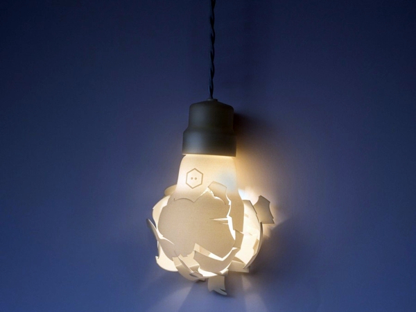 Kunst - Broken designer lamps in the form of oversized light bulbs Kunst - Broken designer lamps in the form of oversized light bulbs