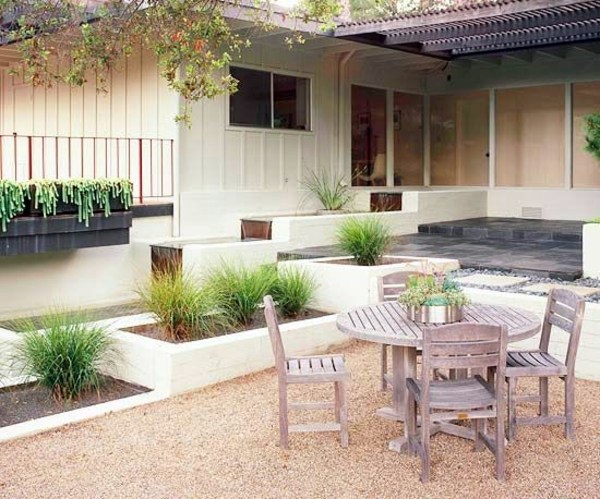 How can one create his front garden design modern