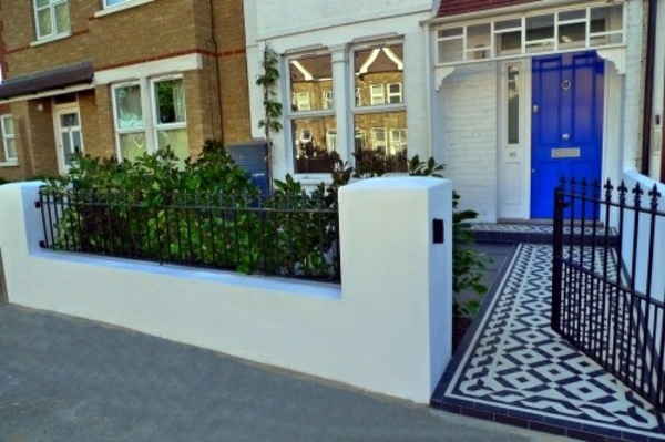 How can one create his front garden design modern