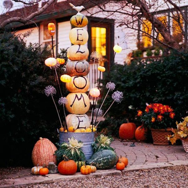 Halloween pumpkin Schnitzvorlagen - 20 thematic decoration ideas