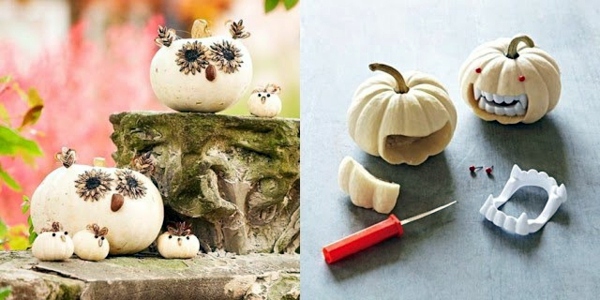 Halloween pumpkin Schnitzvorlagen - 20 thematic decoration ideas