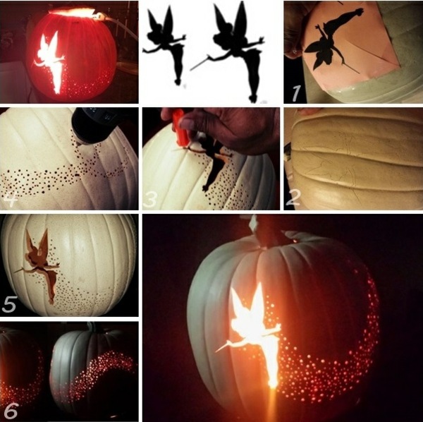Halloween pumpkin Schnitzvorlagen - 20 thematic decoration ideas