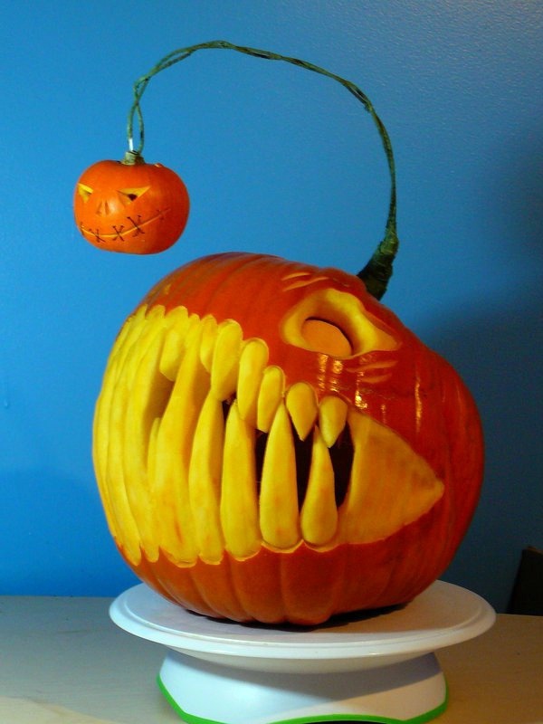 Halloween pumpkin Schnitzvorlagen - 20 thematic decoration ideas