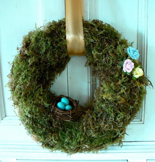Subject Moss Wreath for Easter - fantastic decor idea