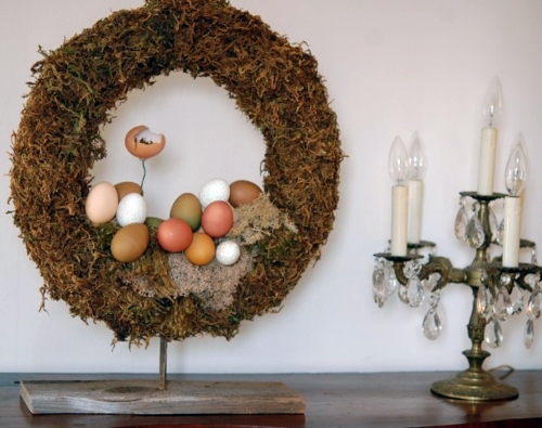 Subject Moss Wreath for Easter - fantastic decor idea