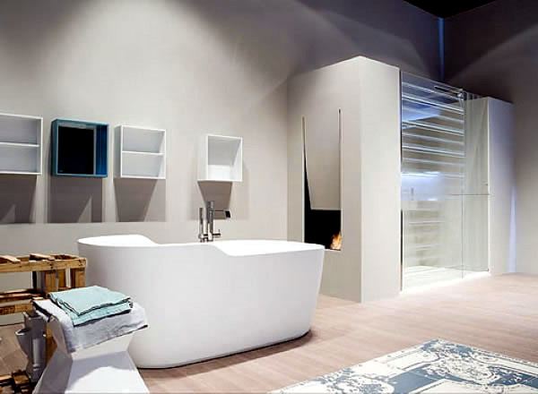 Bathroom designs with built-in fireplaces Bathroom designs with built-in fireplaces