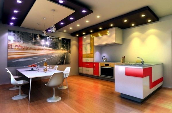 Find out more about the color scheme of your boring kitchen