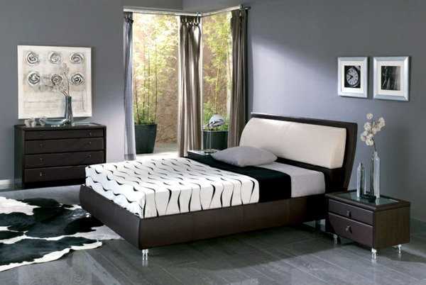 Interior design ideas for wall paint in shades of gray