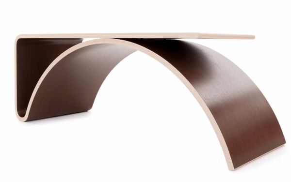 Minimalist Wood Coffee table - Kaari table by the Finnish designer Johani Horelli Minimalist Wood Coffee table - Kaari table by the Finnish designer Johani Horelli