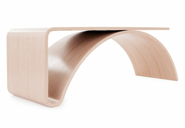 Minimalist Wood Coffee table - Kaari table by the Finnish designer Johani Horelli Minimalist Wood Coffee table - Kaari table by the Finnish designer Johani Horelli
