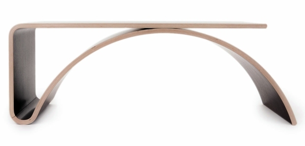 Minimalist Wood Coffee table - Kaari table by the Finnish designer Johani Horelli Minimalist Wood Coffee table - Kaari table by the Finnish designer Johani Horelli