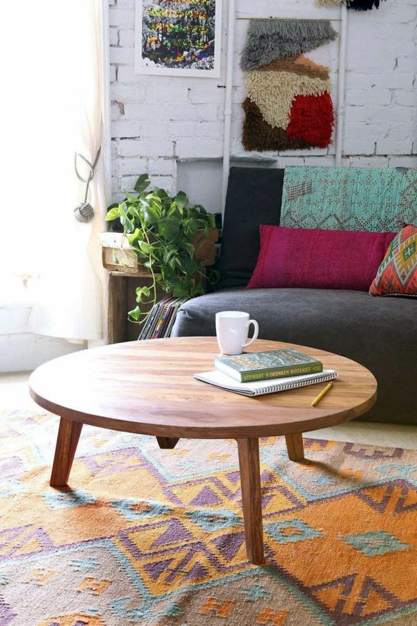 Round coffee table - the eye-catcher in your living room