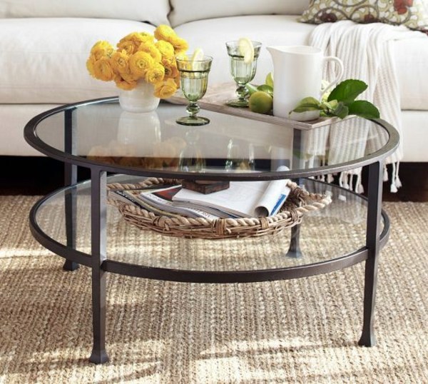Round coffee table - the eye-catcher in your living room