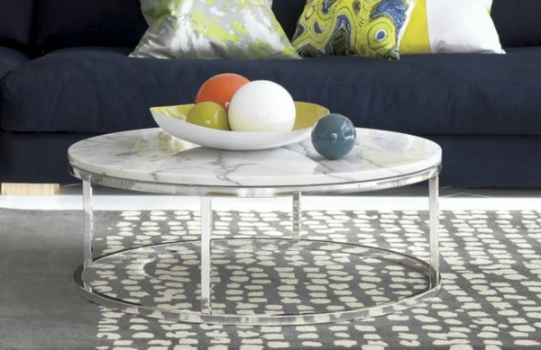 Round coffee table - the eye-catcher in your living room