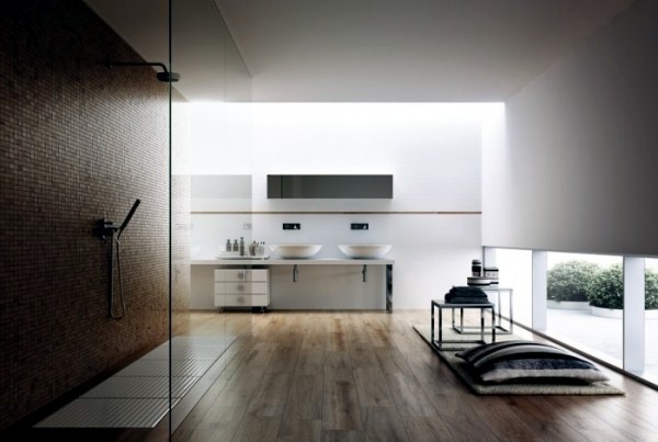 The modern bathroom with spa The modern bathroom with spa