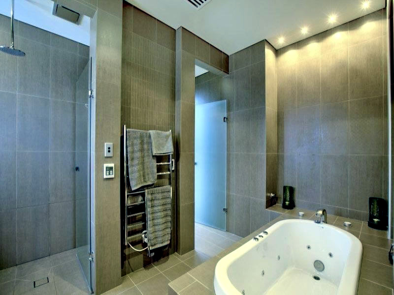 The modern bathroom with spa The modern bathroom with spa