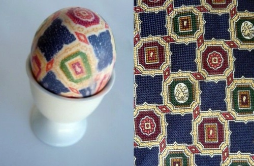 Creative Easter eggs decoration of silk