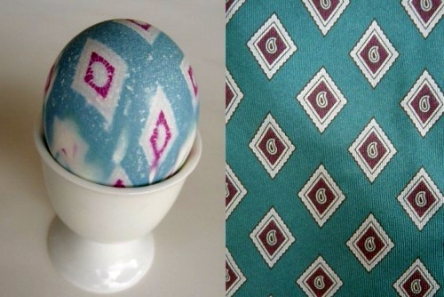 Creative Easter eggs decoration of silk