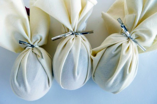 Creative Easter eggs decoration of silk
