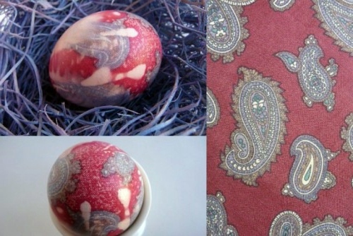 Creative Easter eggs decoration of silk