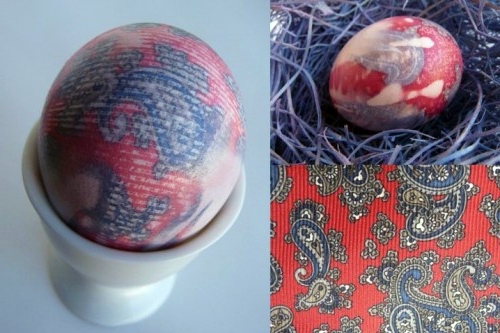 Creative Easter eggs decoration of silk
