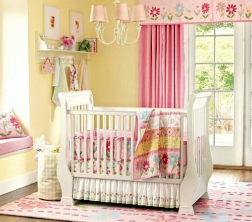 Inspiring Yellow And Pink Interior Elements In The Baby Room