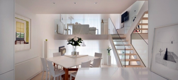 Interior Design in Scandinavian style illuminates a London flat