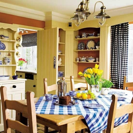 Küche - Decorate with Vichy Karo materials for a cozy ambience