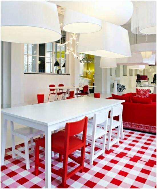 Decorate with Vichy Karo materials for a cozy ambience
