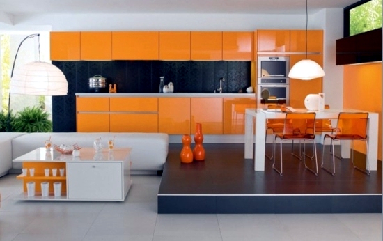 The color orange for your dining room