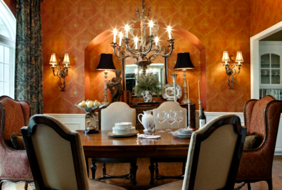 The color orange for your dining room