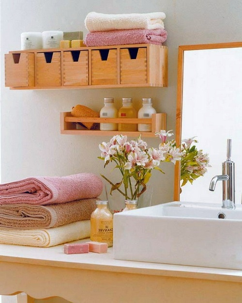 Bathroom with extra storage space