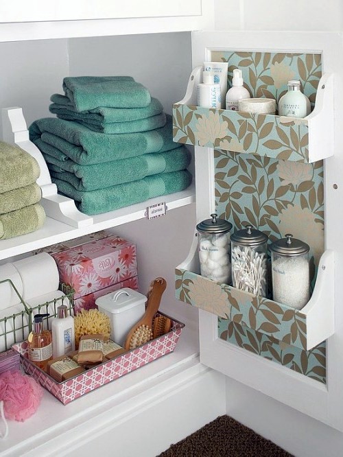 Bathroom with extra storage space