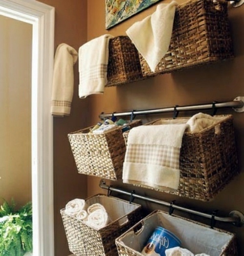 Bathroom with extra storage space