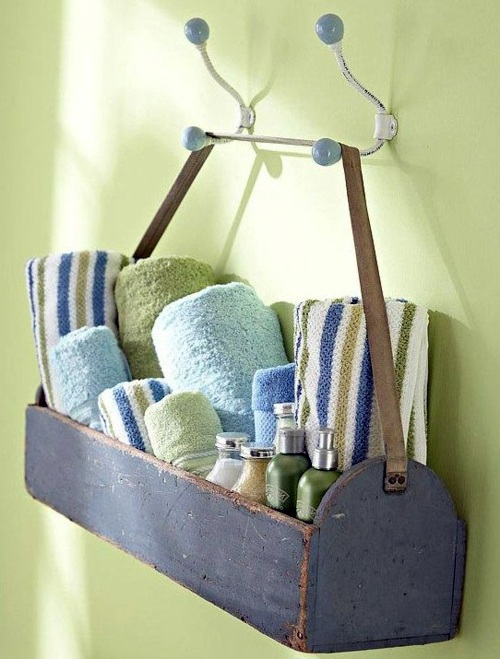 Bathroom with extra storage space