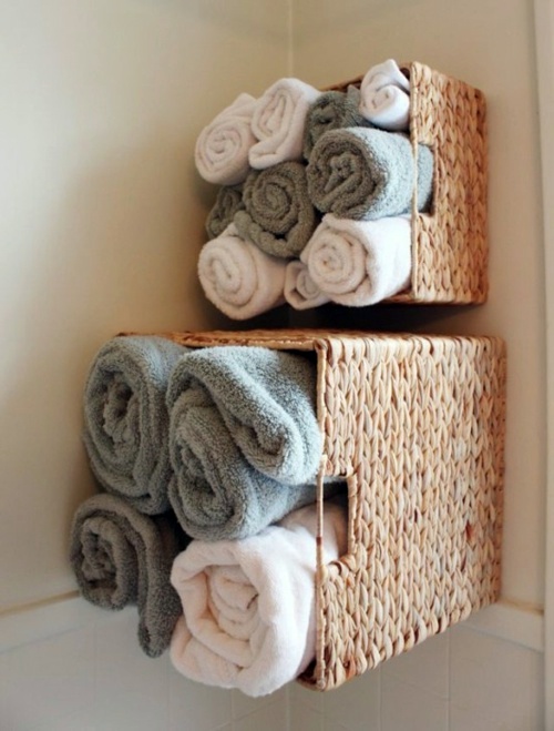 Bathroom with extra storage space