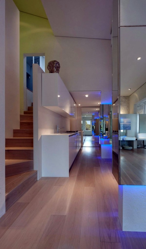 Futuristic residence with rustic charm and ingenious design